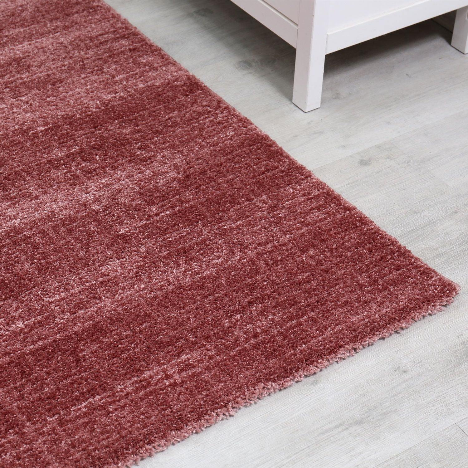 Moderner Wohnzimmer Teppich Extra Weich Mikrofaser Spezial Melierung Rosa-zoom-3