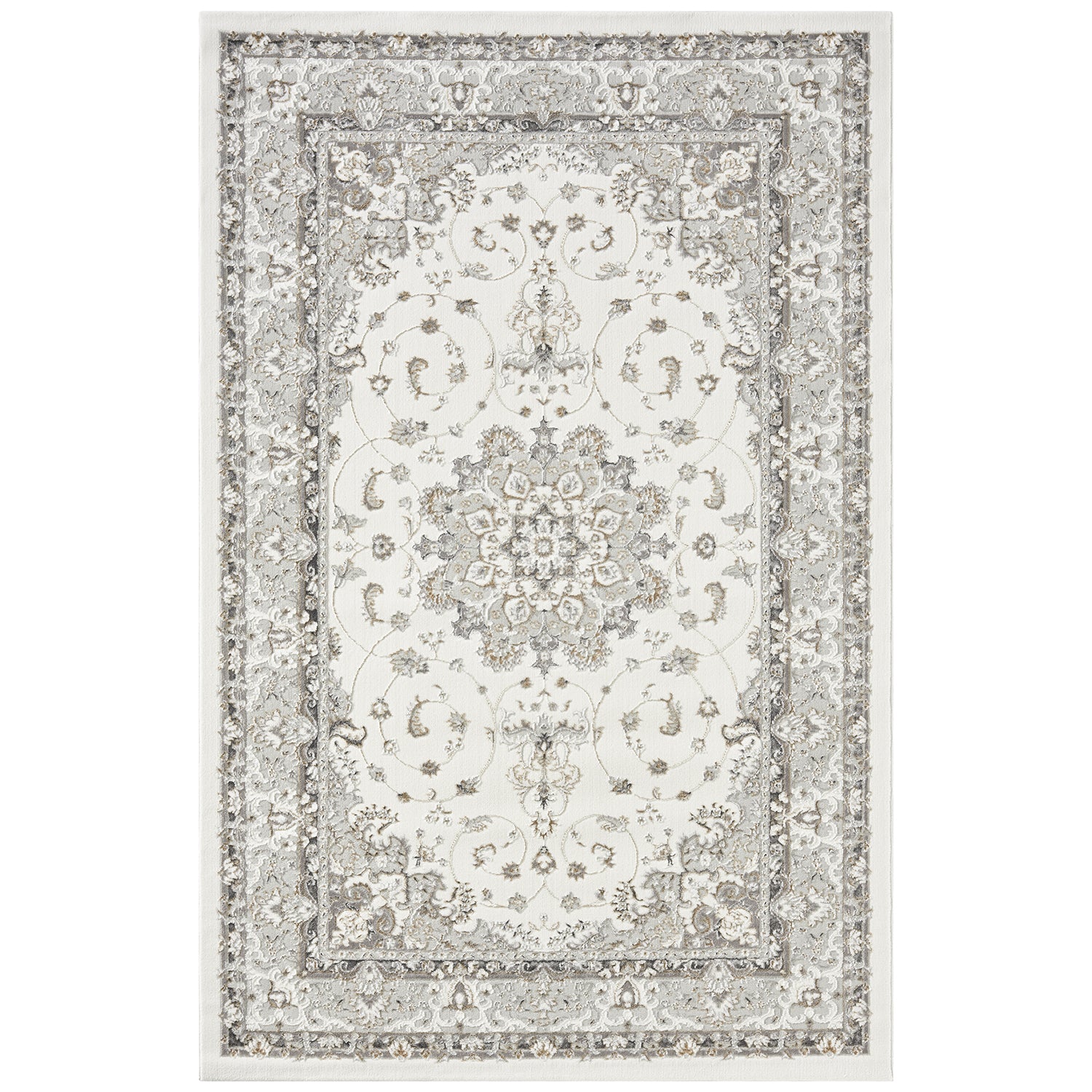Orientteppich Kurzflor Moderner Teppich mit Ornament-Muster – Pflegeleicht & Robust-zoom-1