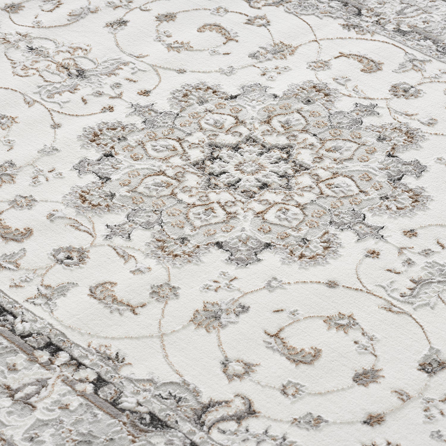 Orientteppich Kurzflor Moderner Teppich mit Ornament-Muster – Pflegeleicht & Robust-zoom-3