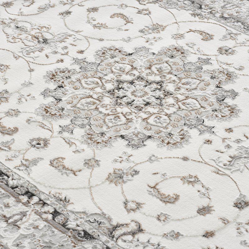 Orientteppich Kurzflor Moderner Teppich mit Ornament-Muster – Pflegeleicht & Robust-zoom-