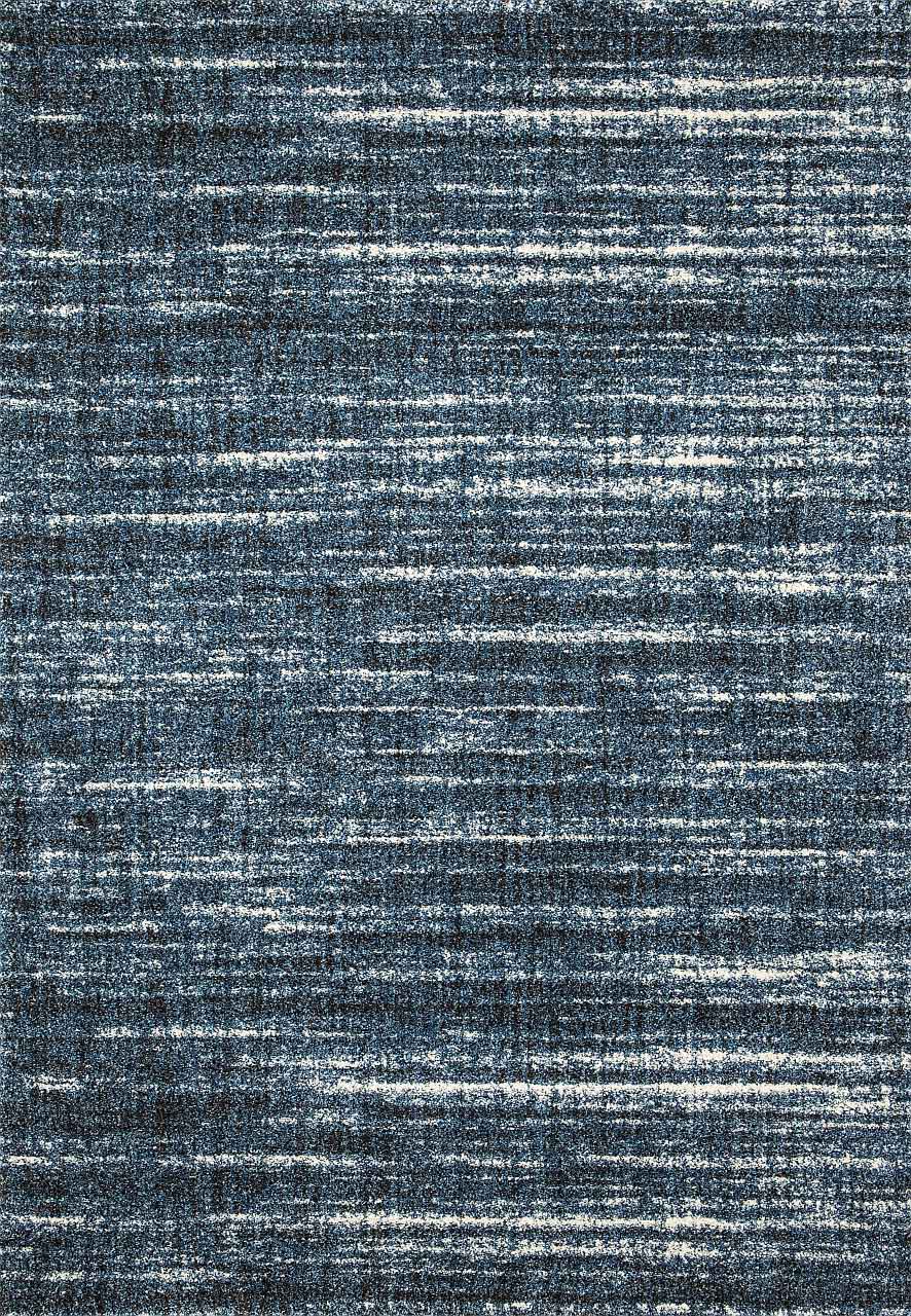 Short-pile modern rug, densely mottled blue and white, for living room, bedroom, children's room