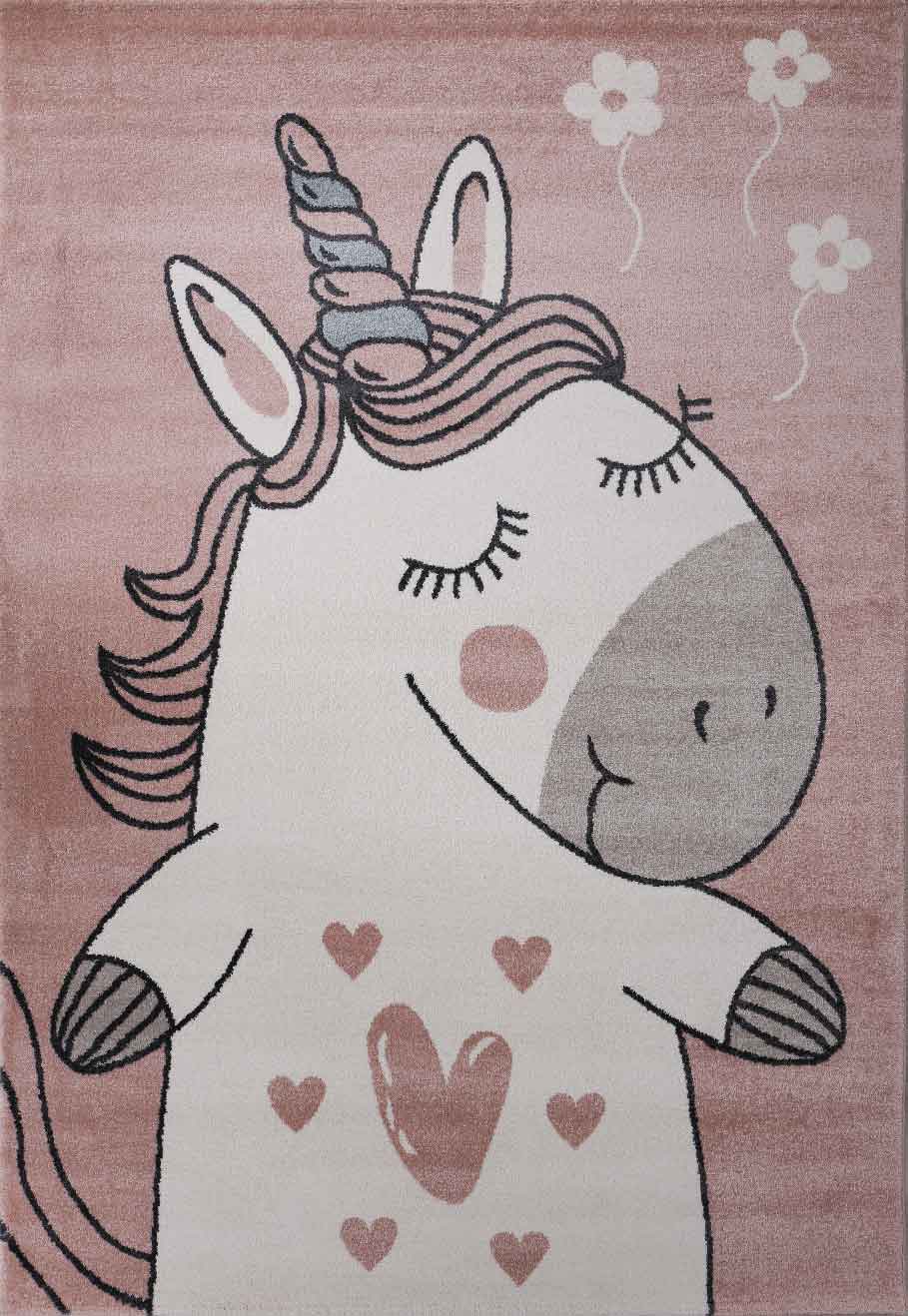 Kinderteppich Pony Einhorn Teppich Flauschig für Kinderzimmer Spielzimmer-zoom-4