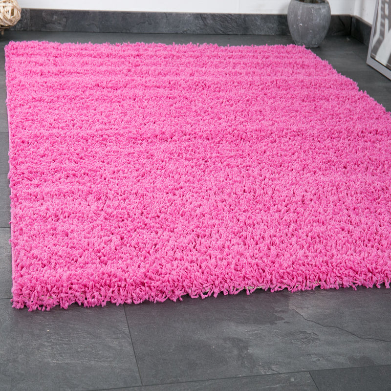 Prime Shaggy Hochflor Teppich in 13 Uni Farben + Runde Teppiche Wohnzimmer-zoom-