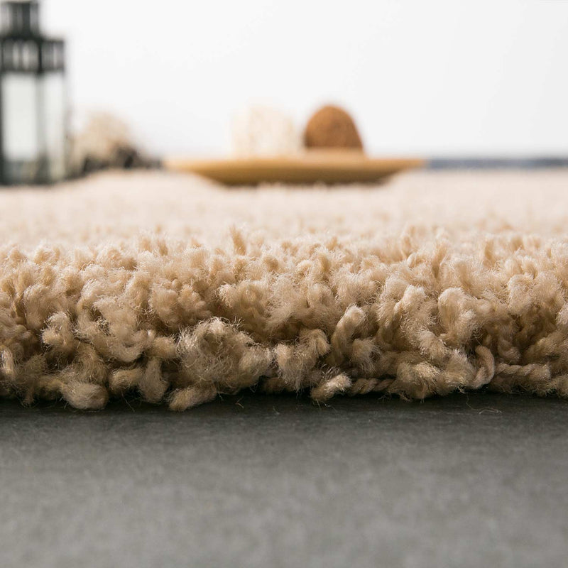 Prime Shaggy Hochflor Teppich in 13 Uni Farben + Runde Teppiche Wohnzimmer-zoom-