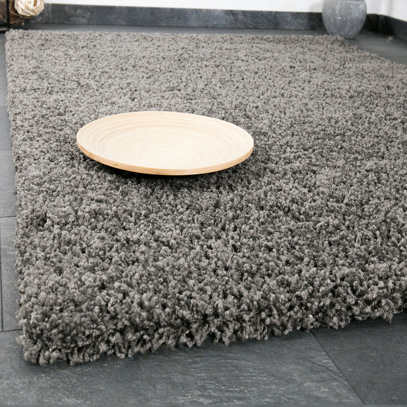 Prime Shaggy Hochflor Teppich in 13 Uni Farben + Runde Teppiche Wohnzimmer-zoom-