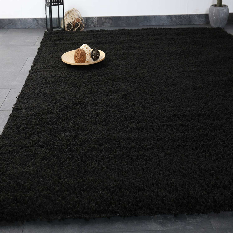 Prime Shaggy Hochflor Teppich in 13 Uni Farben + Runde Teppiche Wohnzimmer-zoom-