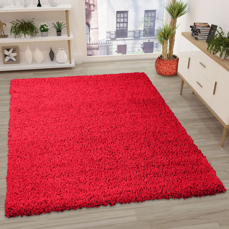 Prime Shaggy Hochflor Teppich in 13 Uni Farben + Runde Teppiche Wohnzimmer-zoom-