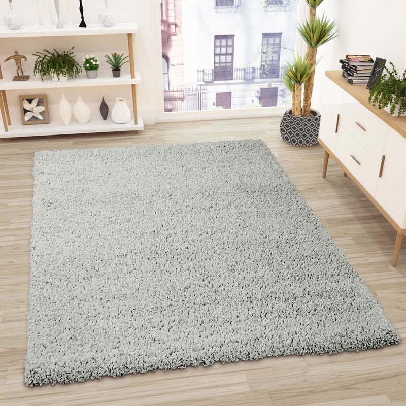 Prime Shaggy Hochflor Teppich in 13 Uni Farben + Runde Teppiche Wohnzimmer-zoom-