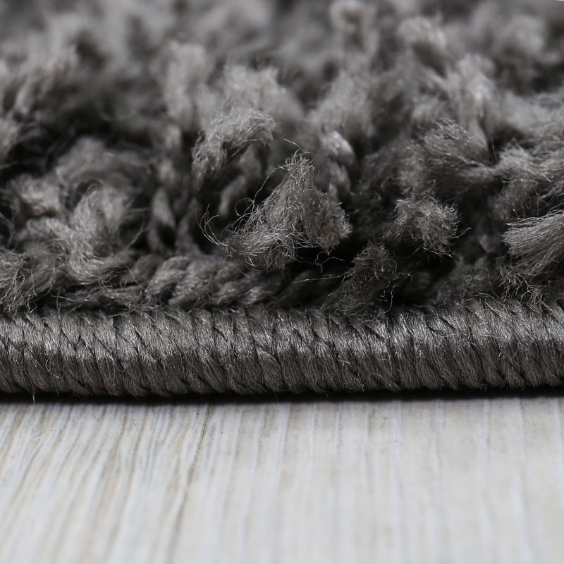 Prime Shaggy Hochflor Langflor Teppich Einfarbig Modern Anthrazit Dunkelgrau-zoom-