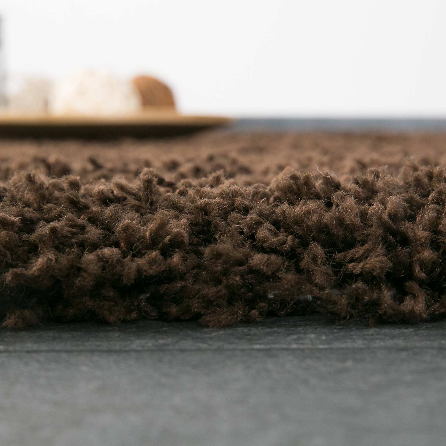 Prime Shaggy Hochflor Langflor Teppich Einfarbig Modern Braun-4