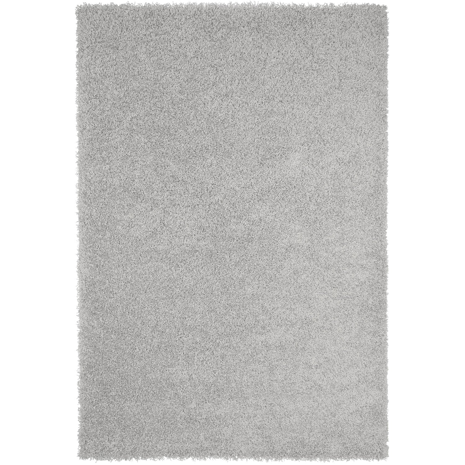 Prime Shaggy High Pile Rug, Solid Grey, Soft, for Living Room, Bedroom, Kitchen