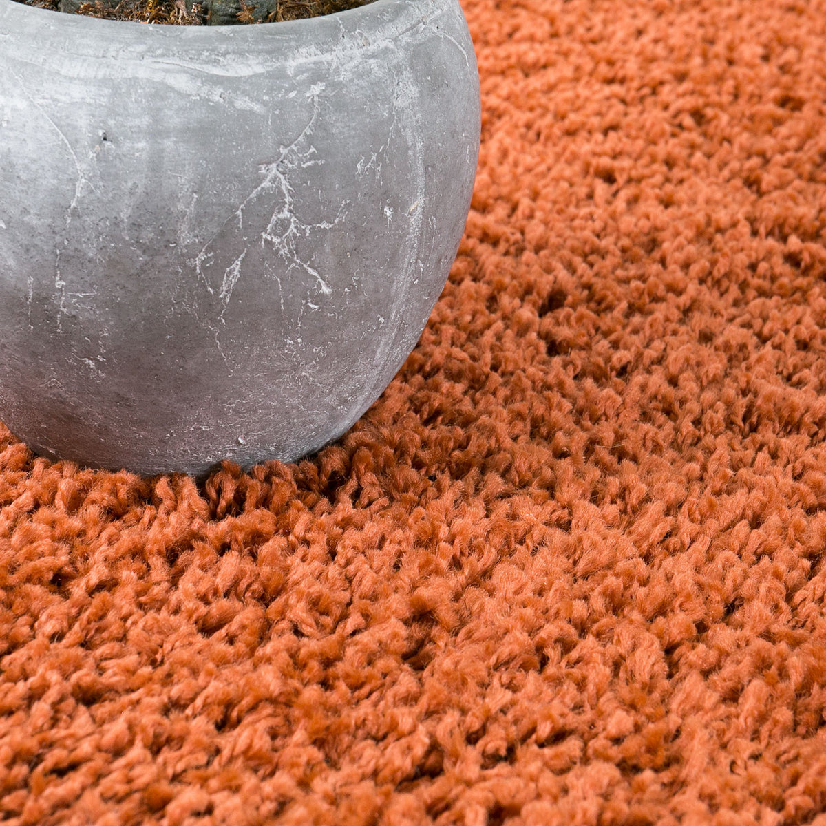 Teppich Prime Shaggy Hochflor Einfarbig Kupfer für Wohnzimmer, Schlafzimmer, kinderzimmer-zoom-3