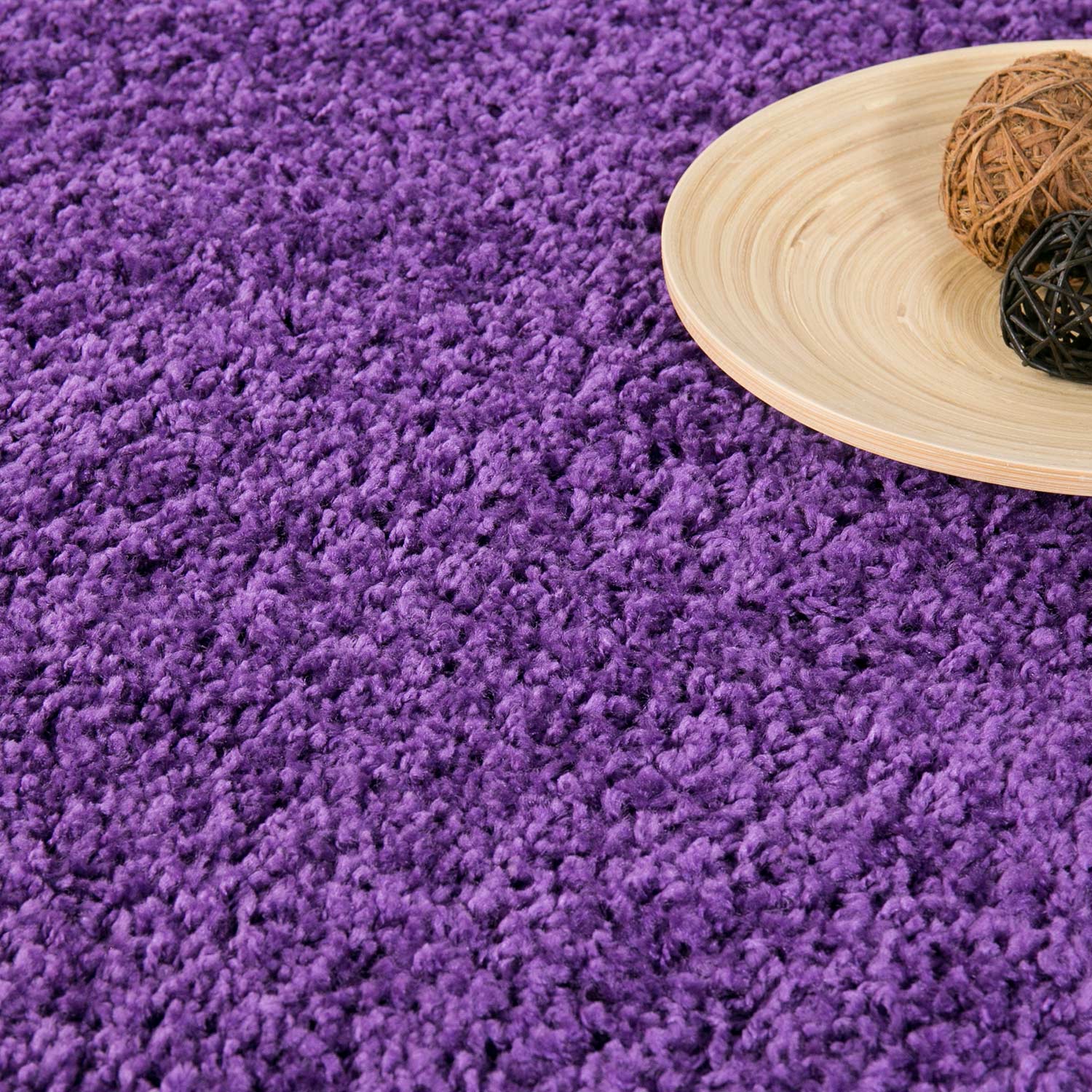 Teppich Prime Shaggy Hochflor Langflor Einfarbig Modern Lila  für Wohnzimmer, Schlafzimmer, kinderzimmer-zoom-4
