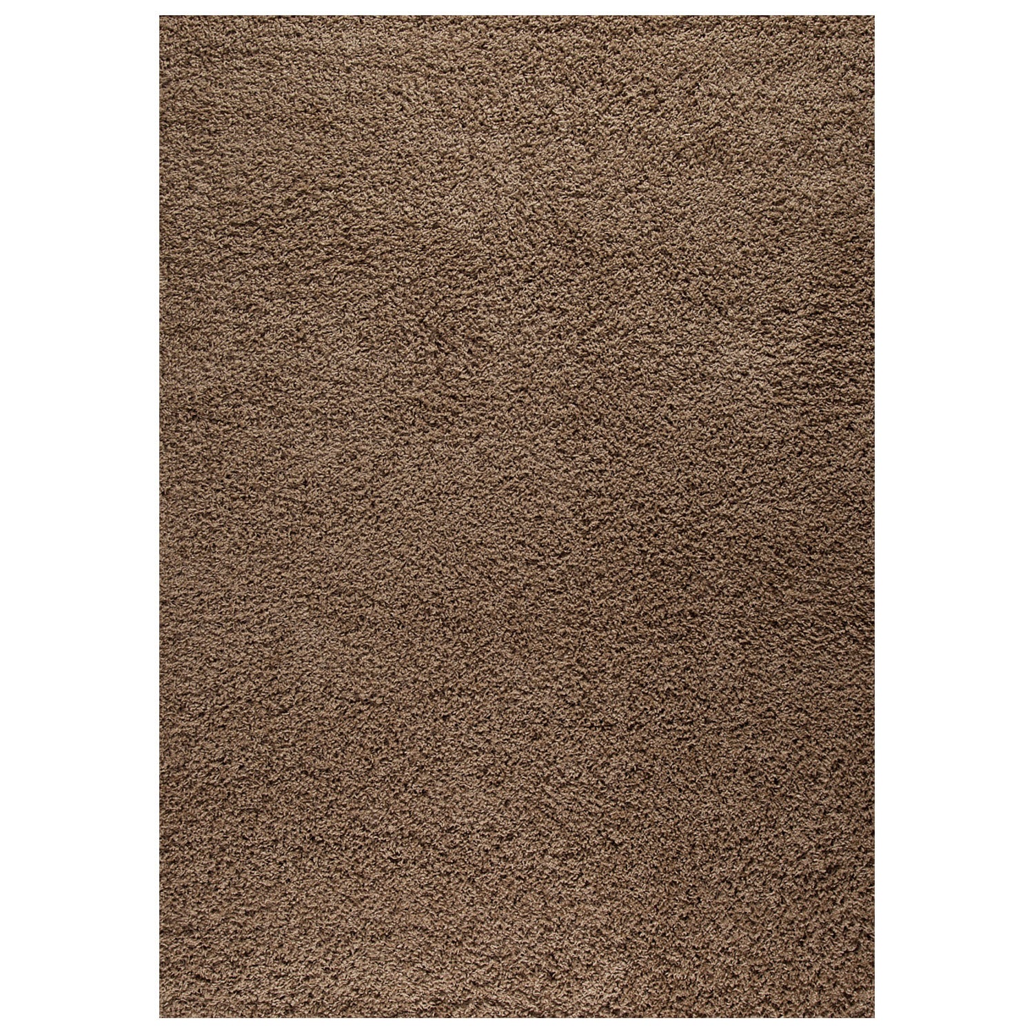 Prime Shaggy High Pile Long Pile Rug Solid Color Modern Nougat Light Brown