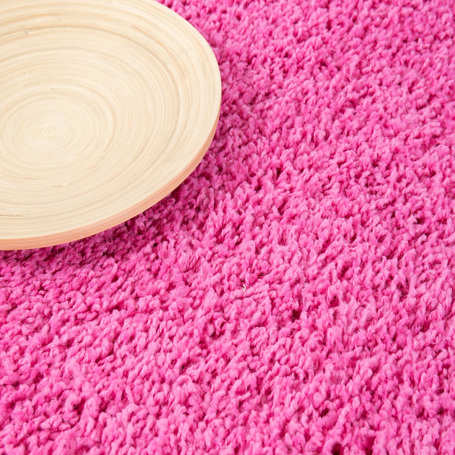 Prime Shaggy High Pile Long Pile Solid Color Modern Pink Rose Rug for Living Room, Bedroom-zoom-3