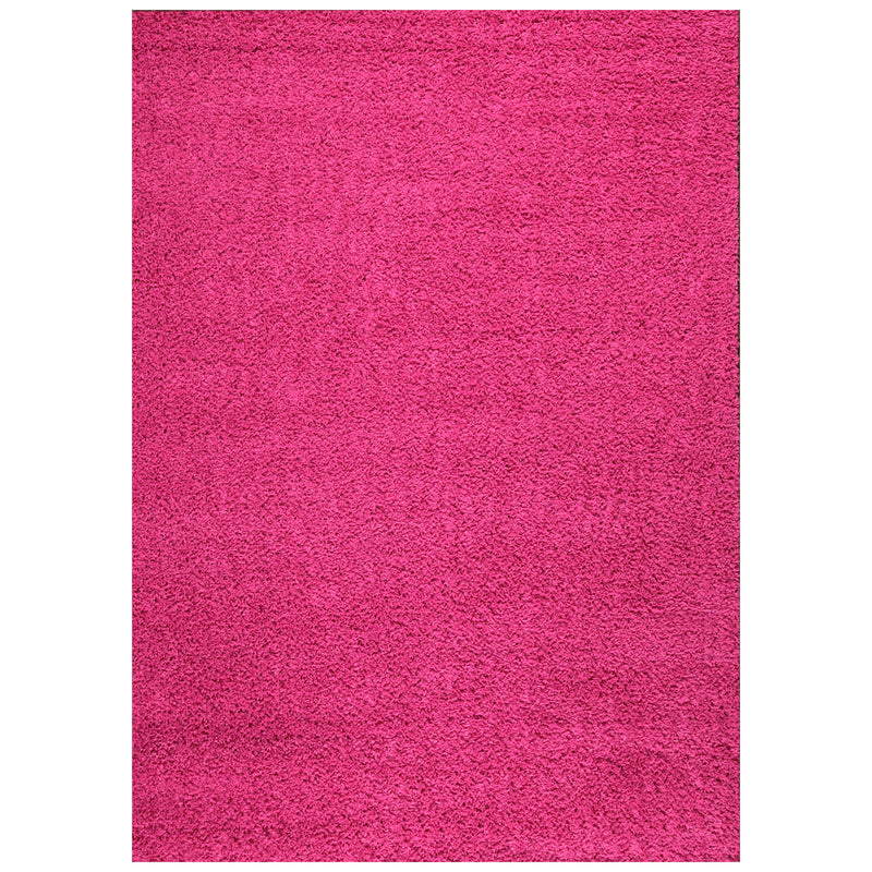 Prime Shaggy High Pile Long Pile Solid Color Modern Pink Rose Rug for Living Room, Bedroom-zoom-