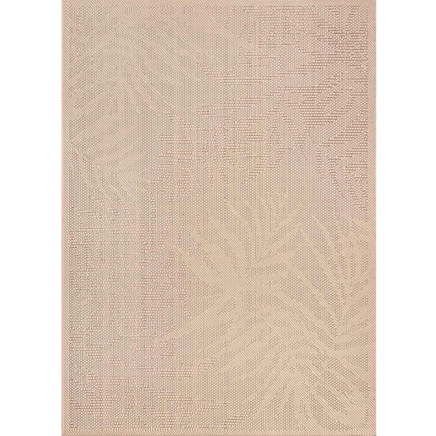 In- und Outdoor Teppich Küche, Terrassen & Balkon In Beige-Palmen Muster