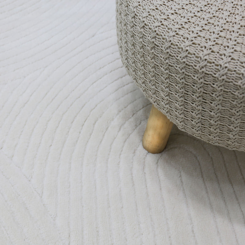 Robust flatweave rug with a natural look in cream, 3D high-low effect, soft-zoom-