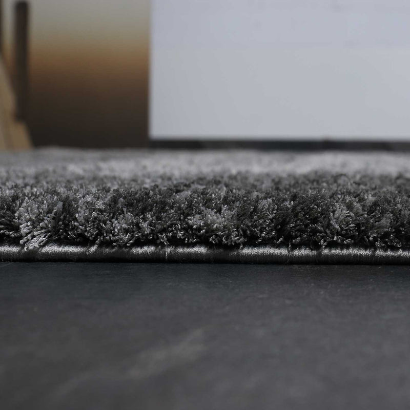 Nizza9461 Gray Shaggy Rug Microfiber Extra Fluffy-zoom-