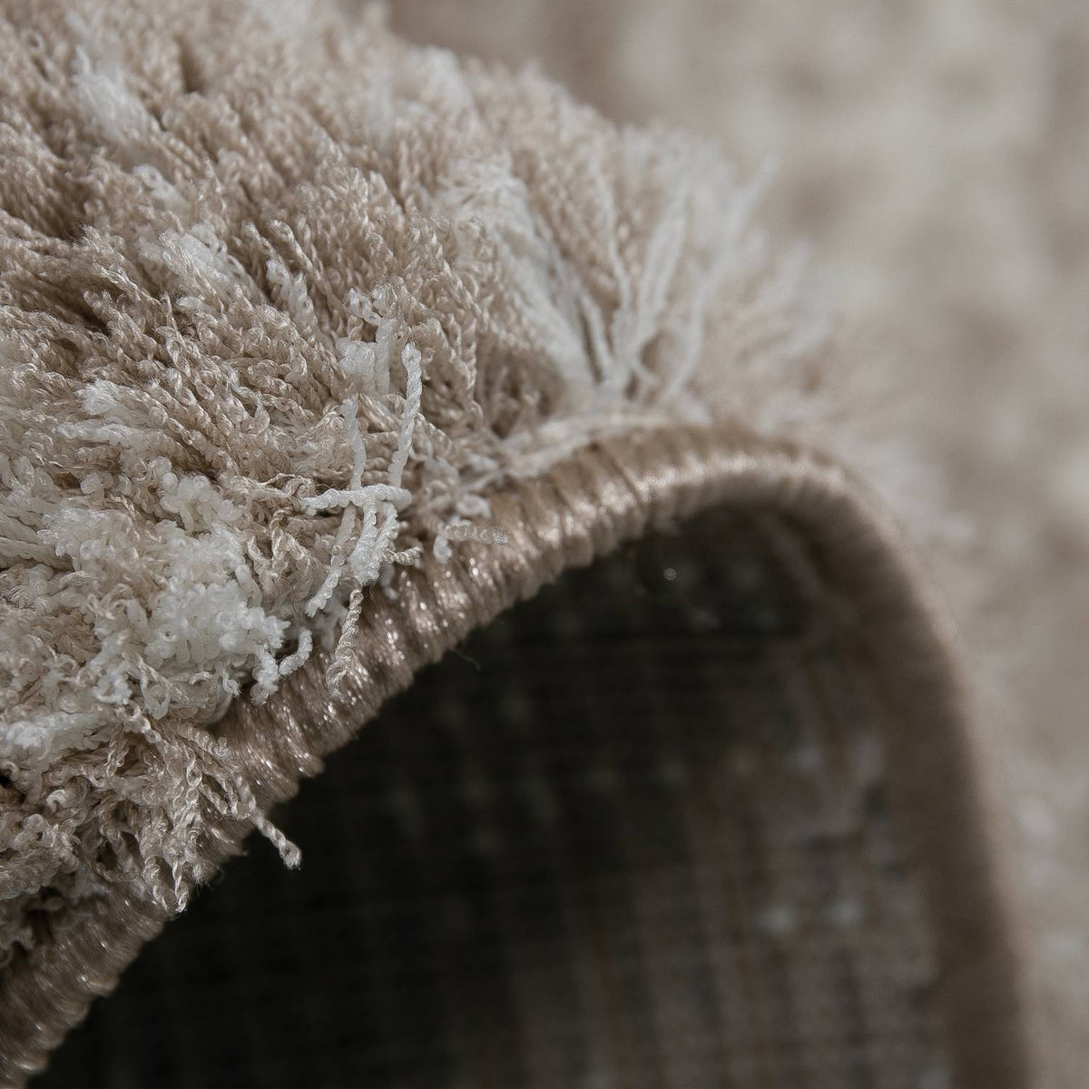 Nizza9074 Beige Shaggy Teppich Microfaser Extra Flauschig-zoom-2