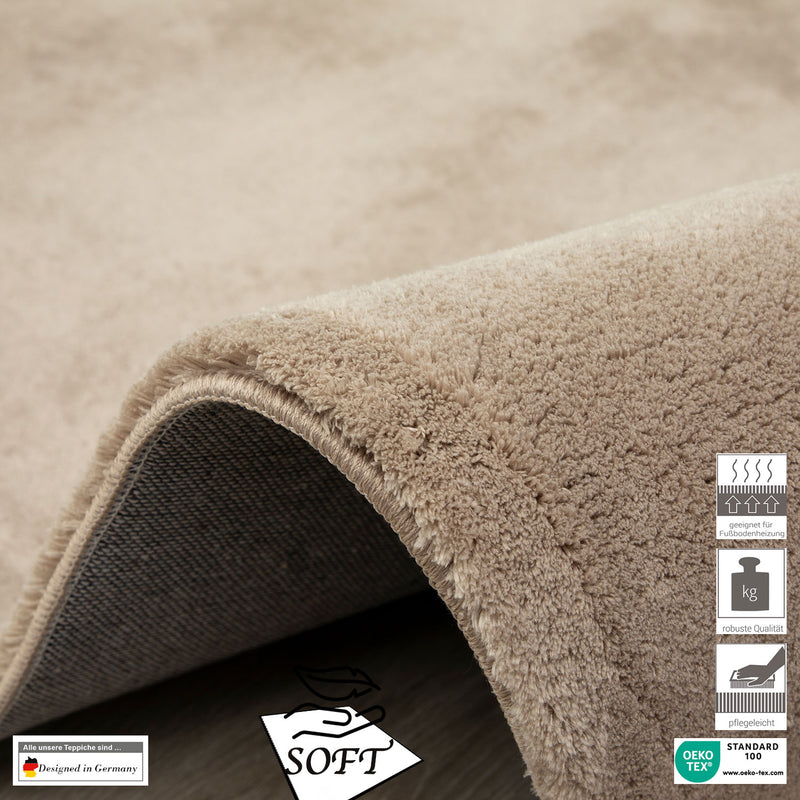 Ultra Soft Living Room/Bedroom Rug – Modern, super fluffy & soft, densely woven-zoom-