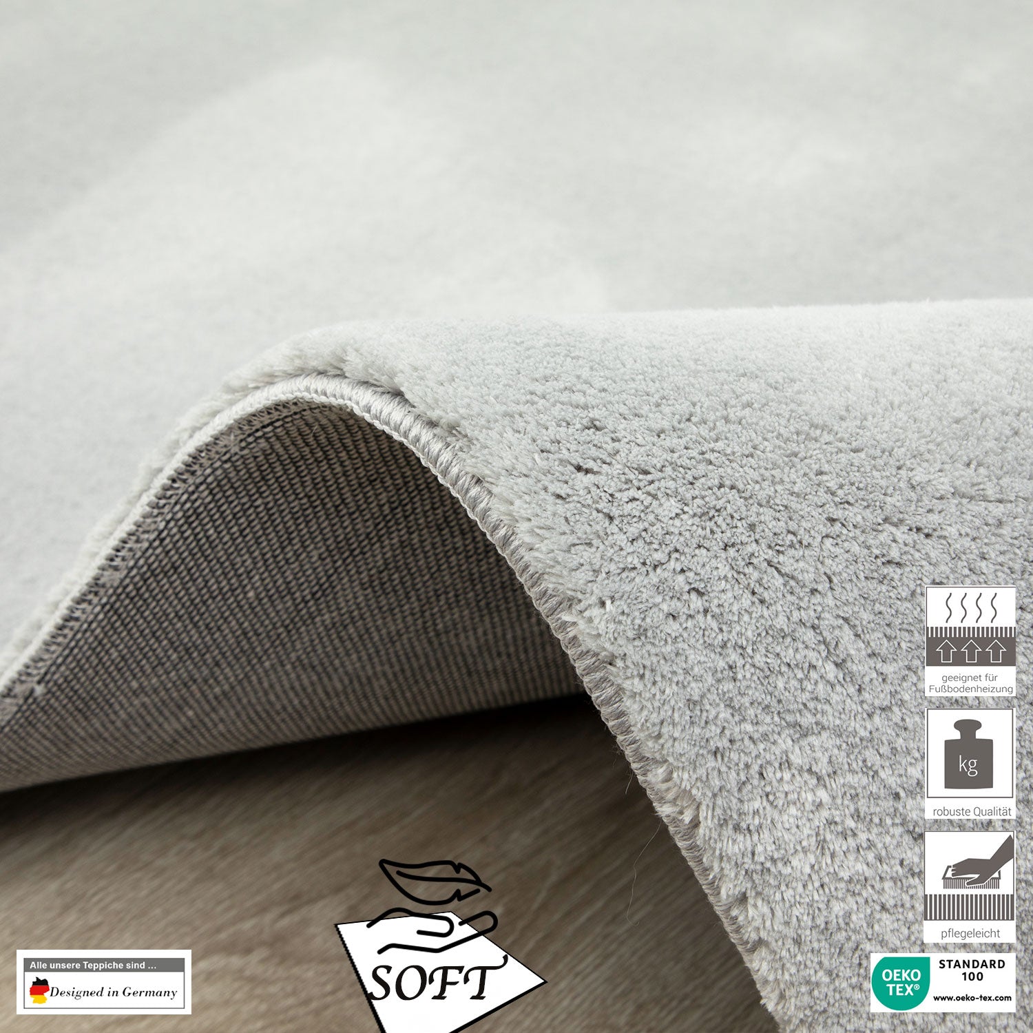 Ultra Soft Living Room/Bedroom Rug – Modern, super fluffy & soft, densely woven-26