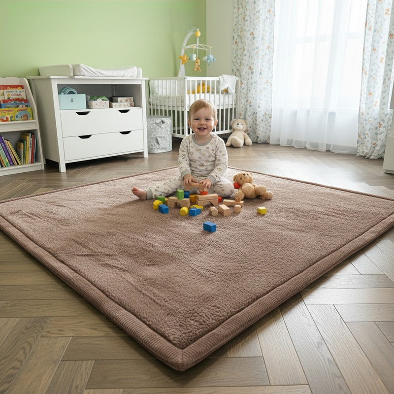 Teppich Baby Spielmatte kinderteppich Krabbeldecke hochwertigem Schaum Rutschfest-zoom-