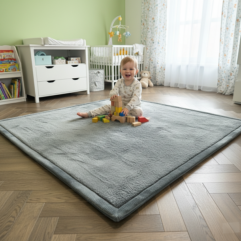 Teppich Baby Spielmatte kinderteppich Krabbeldecke hochwertigem Schaum Rutschfest-2
