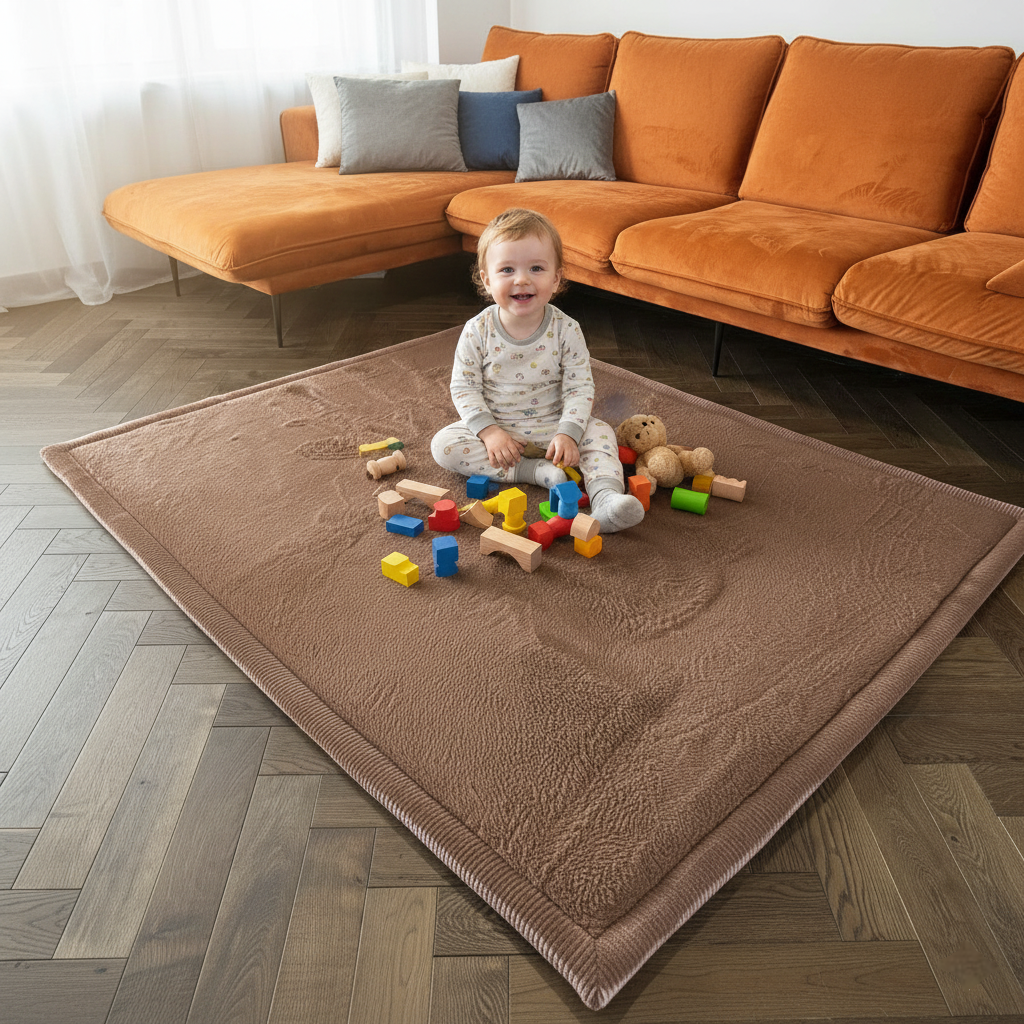Teppich Baby Spielmatte kinderteppich Krabbeldecke hochwertigem Schaum Rutschfest-zoom-9
