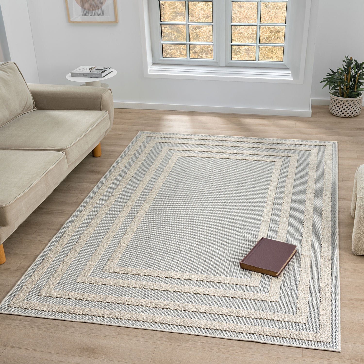 Boho high-pile rug for living room, bedroom, kitchen, hallway; washable 3D rug-25