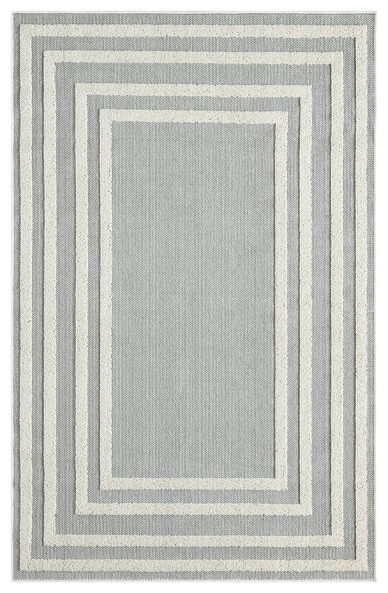 Boho high-pile rug for living room, bedroom, kitchen, hallway; washable 3D rug-zoom-