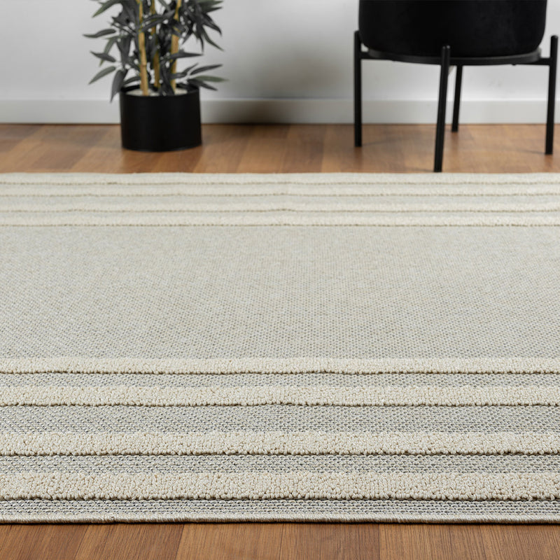 Boho high-pile rug for living room, bedroom, kitchen, hallway; washable 3D rug-zoom-