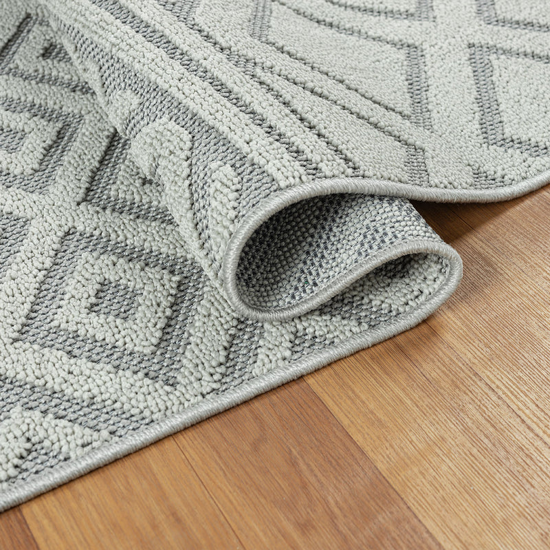 Teppich Boho Hochflor Wohnzimmer, Schlafzimmer, Modern Skandinavisch, Waschbarer Teppich 3D-zoom-