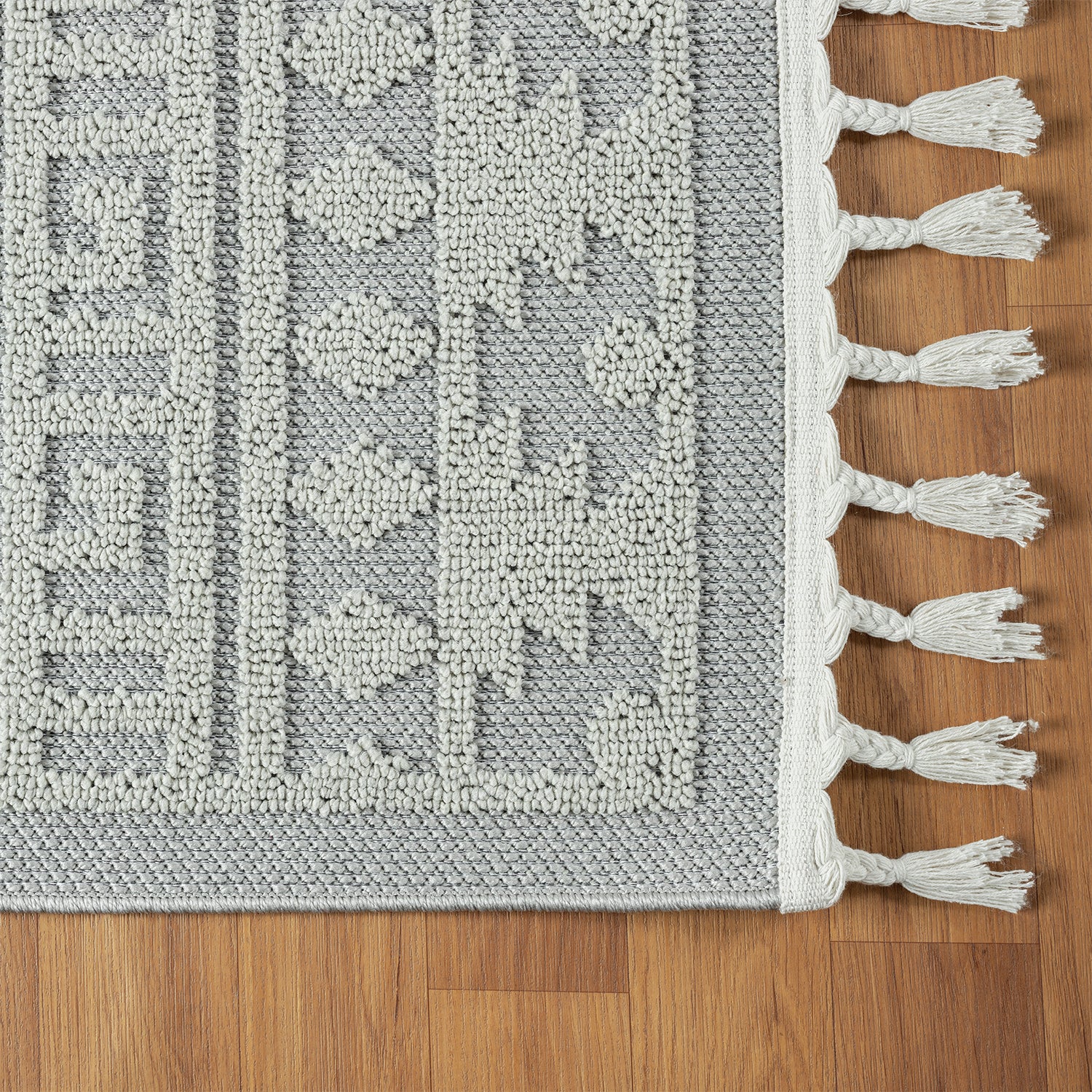 Boho Scandinavian style rug for living room, bedroom, balcony, kitchen, terrace, hallway, 3D cream-17