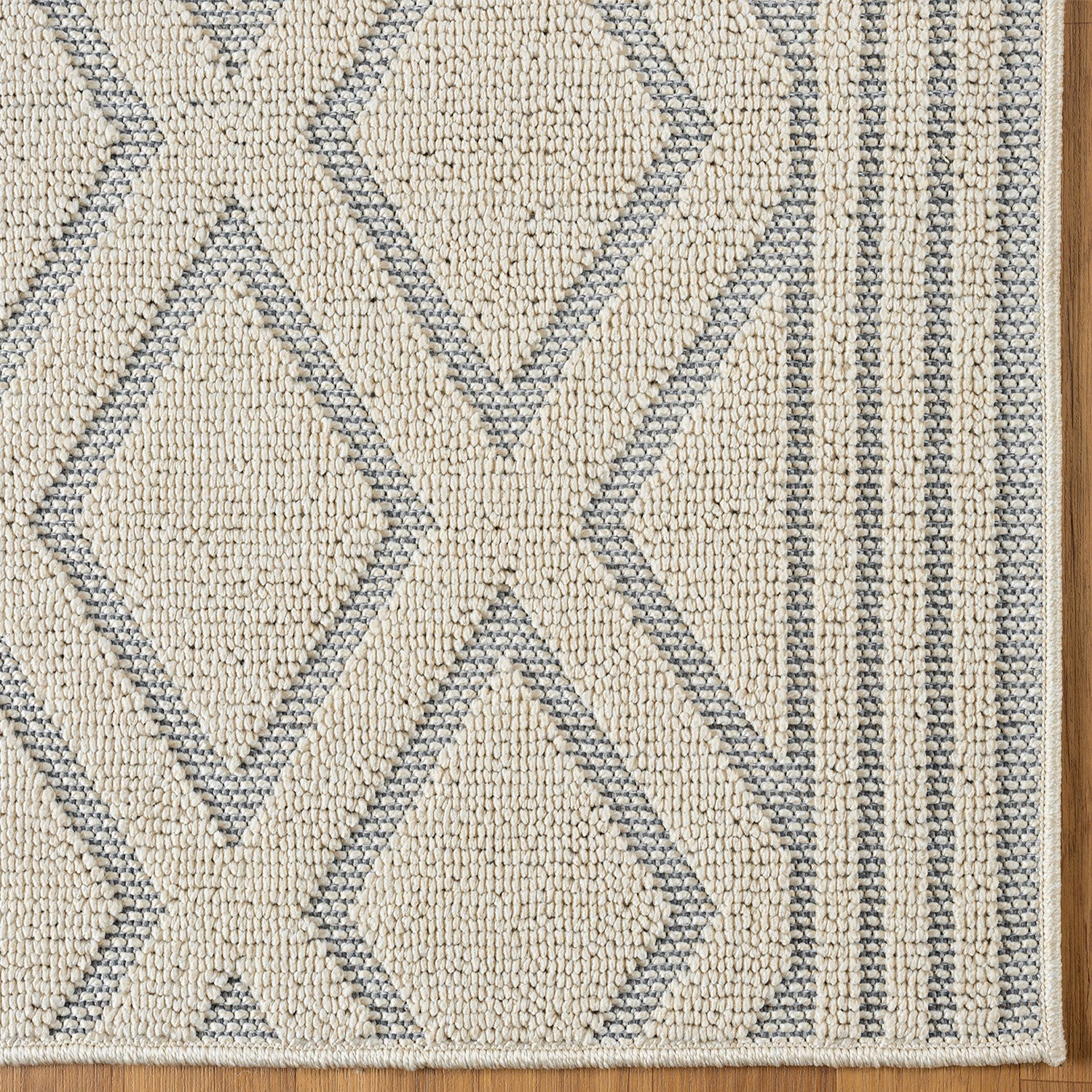 Boho high-pile rug for living room, bedroom, kitchen, hallway; washable 3D rug-zoom-5