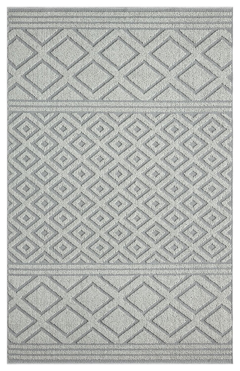 Boho high-pile rug for living room, bedroom, kitchen, hallway; washable 3D rug-zoom-