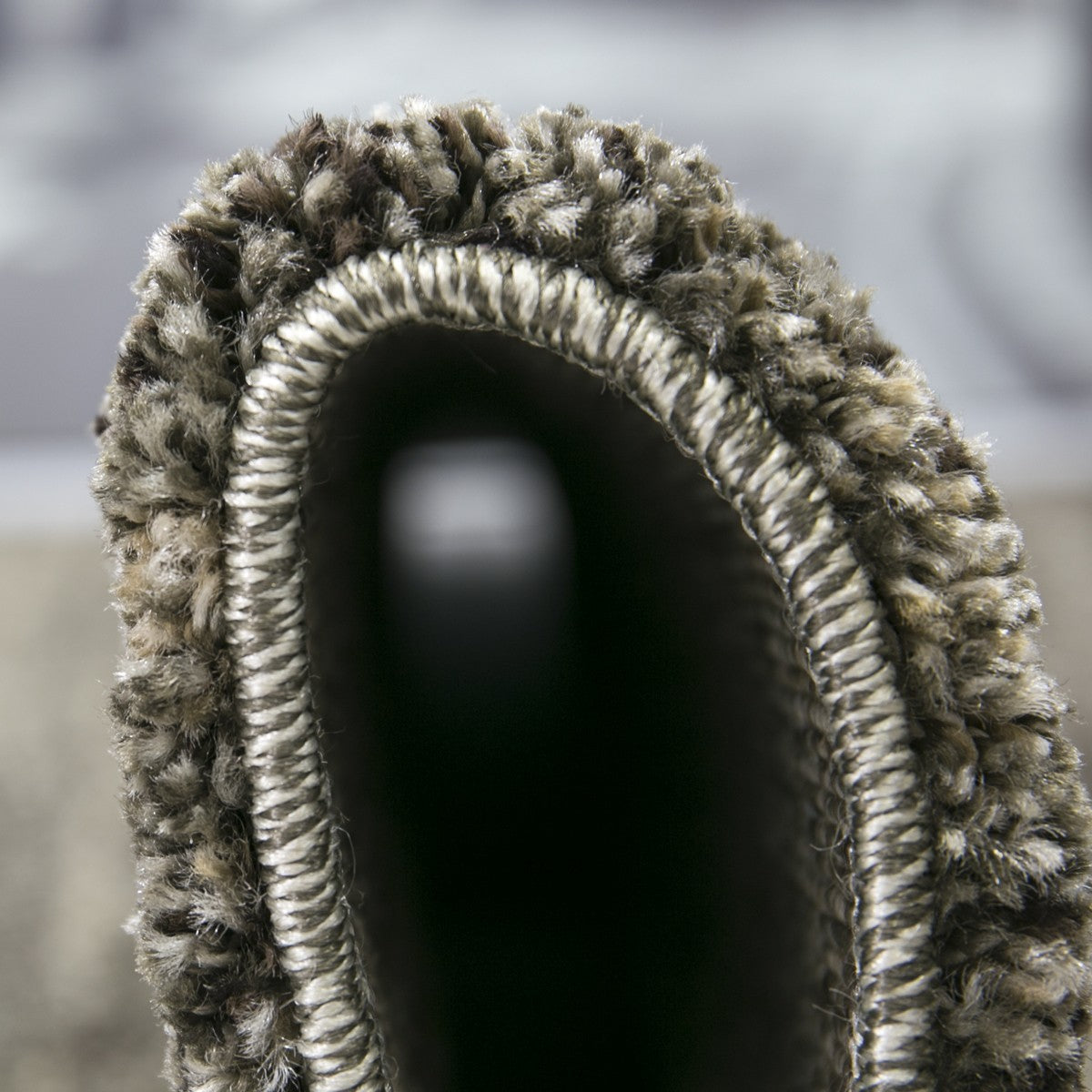 Teppich kurzflor Modern dichter melierter Braun Weiß für Wohnzimmer, Schlafzimmer, kinderzimmer-zoom-3