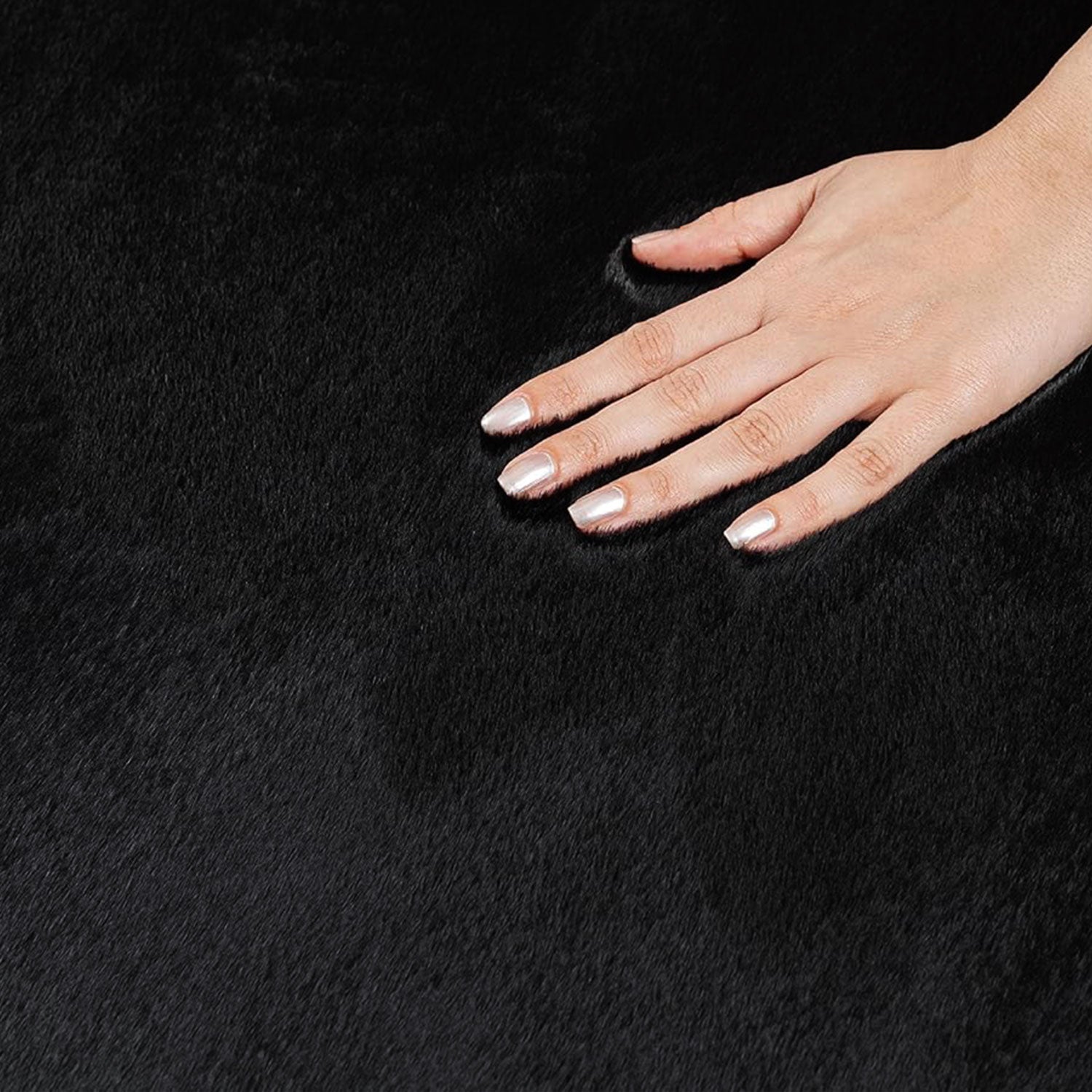 Carpet for living room/bedroom: Fluffy, short pile – washable and suitable for underfloor heating-zoom-20