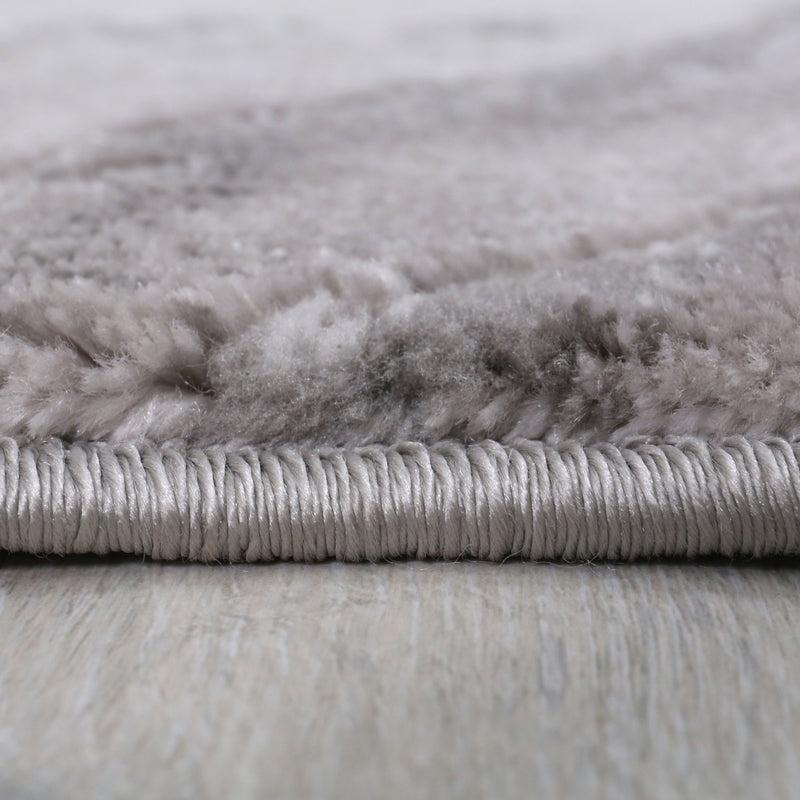 Teppich Wohnzimmer kurzflor Abstrakt Used Optik in Blau Grau, für Wohnzimmer, Schlafzimmer, küche-zoom-