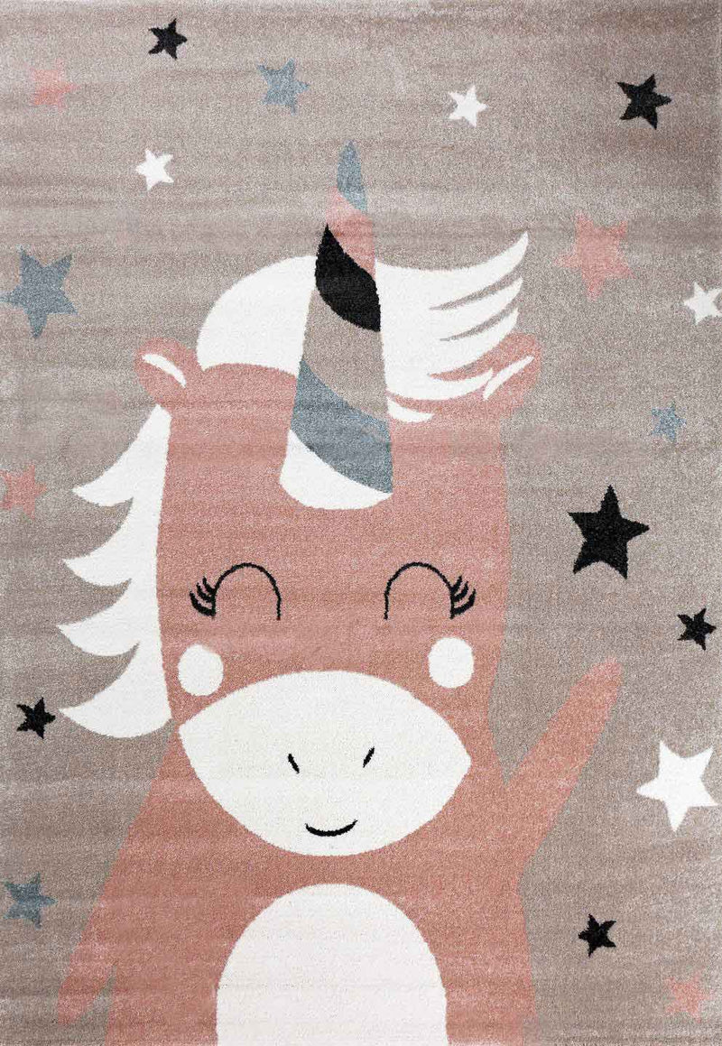 Teppich Einhorn Kinderzimmer Flauschig Happy-zoom-