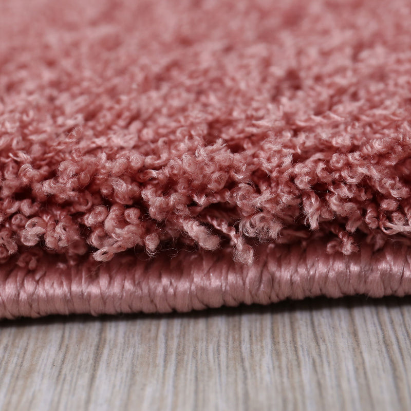 Teppich Hochflor Rosa Extra Weich Mikrofiber Flauschiger für Wohnzimmer, Schlafzimmer, kinderzimmer-zoom-