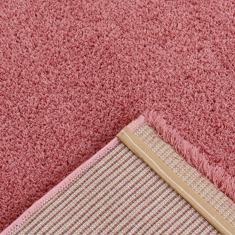 Teppich Hochflor Rosa Extra Weich Mikrofiber Flauschiger für Wohnzimmer, Schlafzimmer, kinderzimmer-zoom-