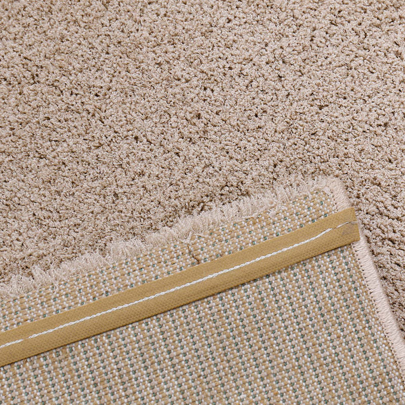 Teppich Hochflor Beige Extra Weich Mikrofiber Flauschiger für Wohnzimmer, Schlafzimmer, kinderzimmer-zoom-