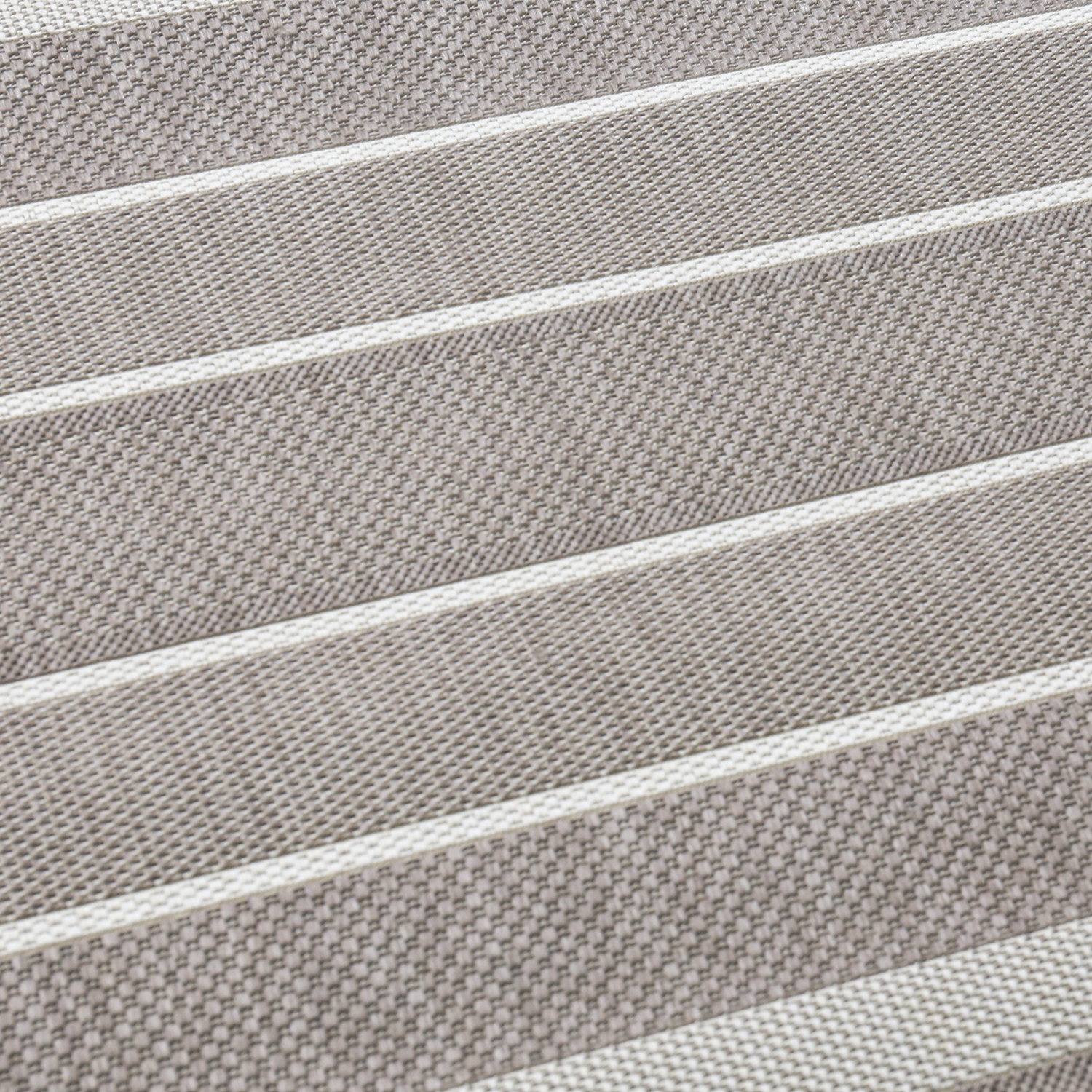 Flatweave Rug Striped Indoor and Outdoor Durable 100% Polypropylene Beige-zoom-2