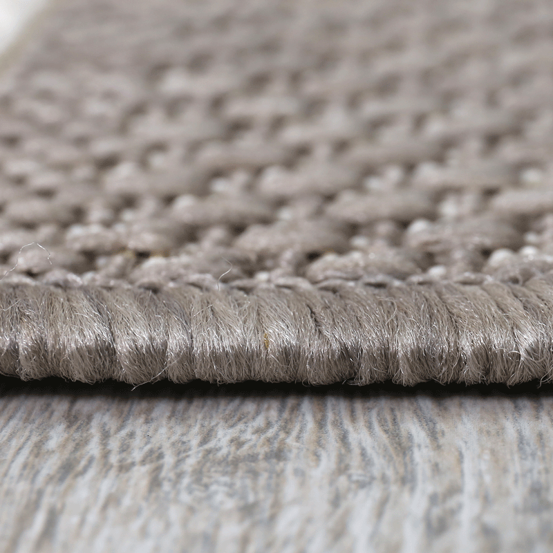 Flatweave Rug Striped Indoor and Outdoor Durable 100% Polypropylene Beige-zoom-