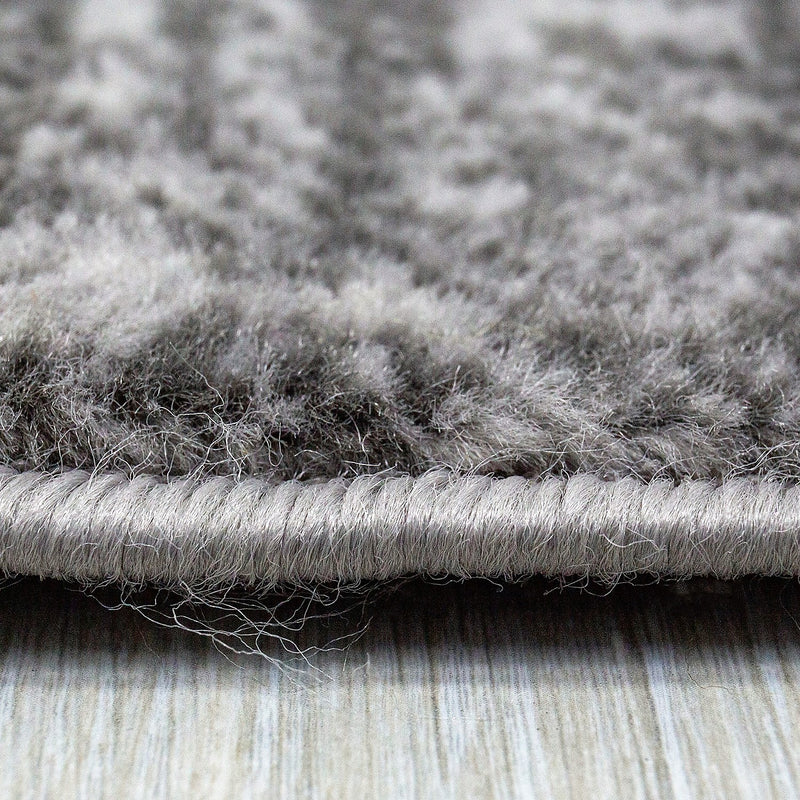 Teppich Grau Creme Abstrakt Vintage Look Wohnzimmer Kurzflor Designer Teppich-zoom-