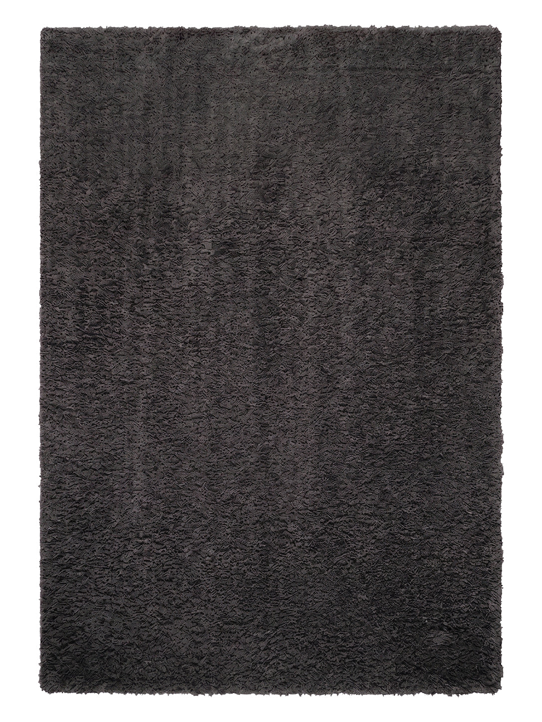 High-pile rug, grey anthracite, extra soft microfiber, fluffy, for living room, bedroom, children's room