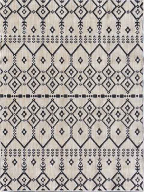 Teppich In- und Outdoor Flachgewebe Terrasse Balkon Wetterfest Wintergarten Robust BOHO geprägtes Design