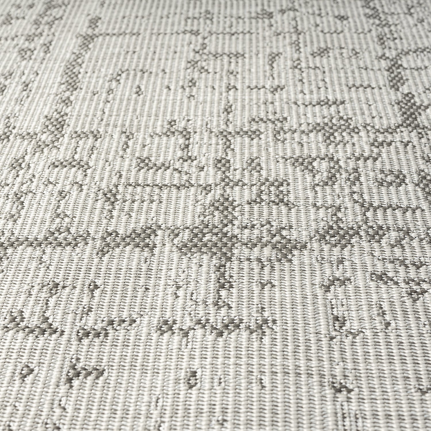 Teppich In- und Outdoor Flachgewebe Terrasse Balkon Wintergarten Robust Abstrakt Grau Anthrazit Braun-zoom-8