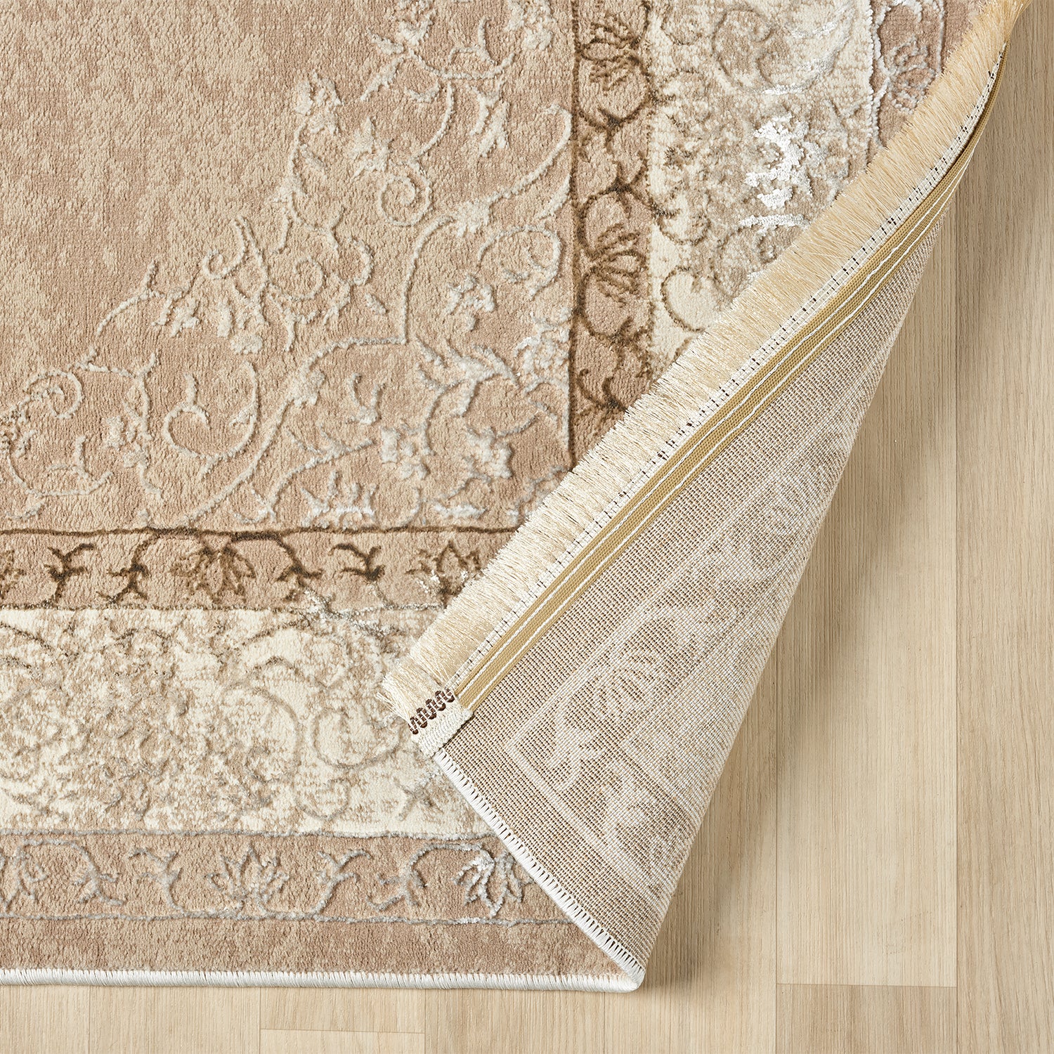 Classic Modern Rug with Ornamental Pattern, Oriental Runner, Suitable for Underfloor Heating-zoom-6